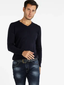 Cashtouch Pullover da uomo in tinta unita