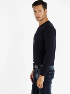Cashtouch Pullover da uomo in tinta unita
