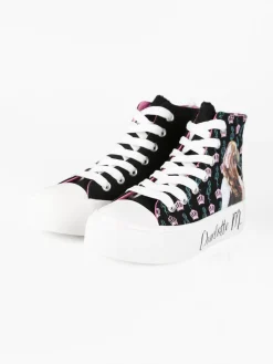 Charlotte Sneakers alte da bambina in tela