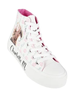 Charlotte Sneakers alte da bambina in tela