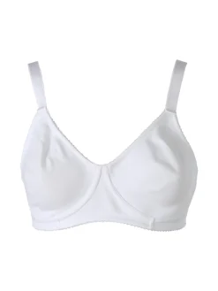 Charme Attrazione Italiana Reggiseno bielastico in cotone senza ferretto COPPA B - bianco