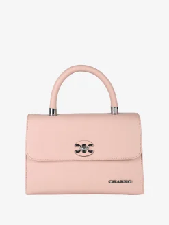 Charro Borsa a mano da donna con patta e chiusura a girello - rosa