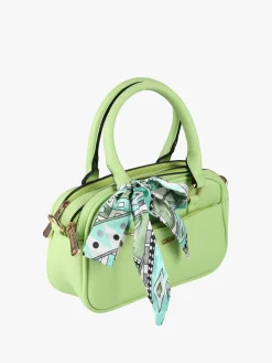 Charro Borsa a mano da donna con foulard - verde