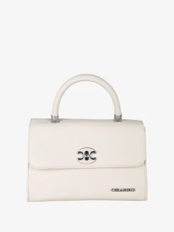 Charro Borsa a mano da donna con patta e chiusura a girello - beige