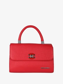 Charro Borsa a mano da donna con patta e chiusura a girello - rosso