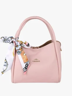 Charro Borsa a mano mini tote con foulard - rosa