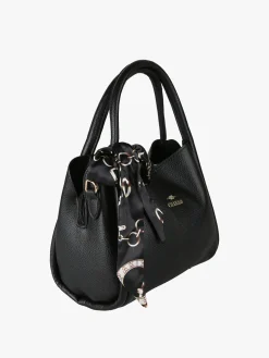 Charro Borsa a mano mini tote con foulard - nero