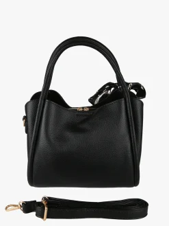 Charro Borsa a mano mini tote con foulard - nero