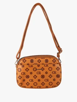 Charro Borsa a tracolla da donna con logo - marrone