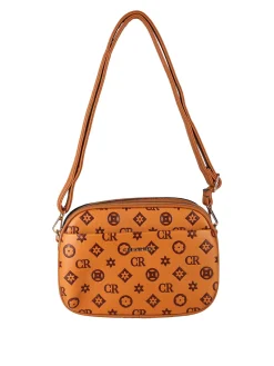 Charro Borsa a tracolla da donna con logo - marrone