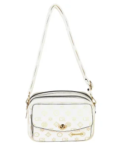 Charro Borsa a tracolla da donna con stampe - bianco