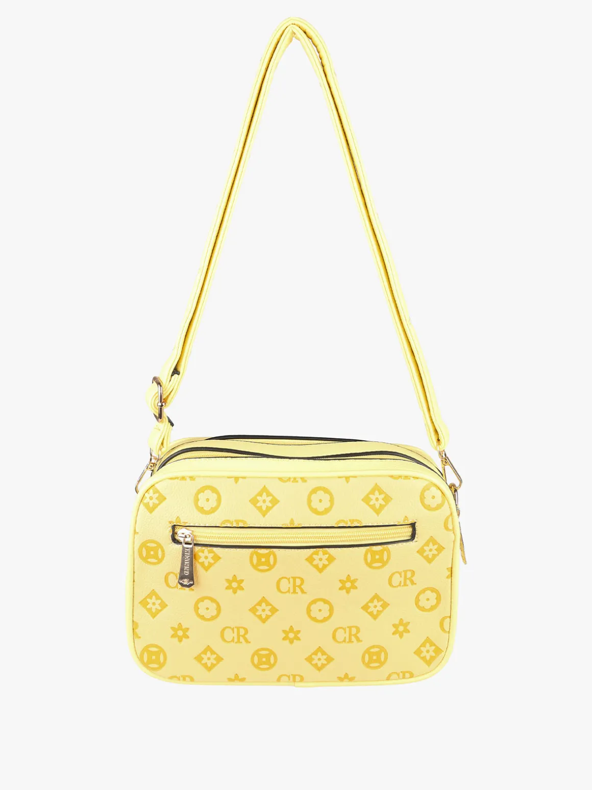 Charro Borsa a tracolla da donna con stampe - giallo