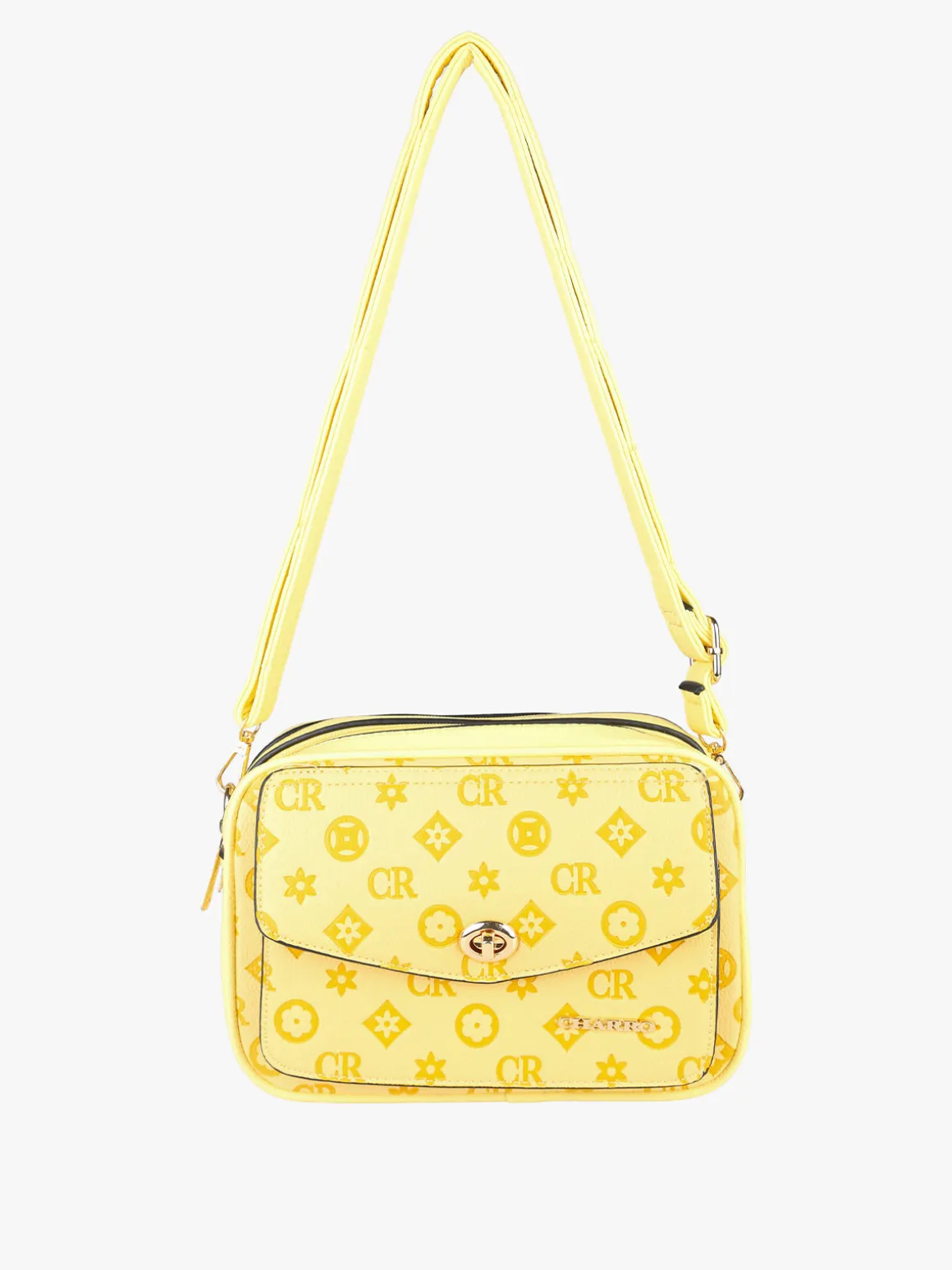 Charro Borsa a tracolla da donna con stampe - giallo