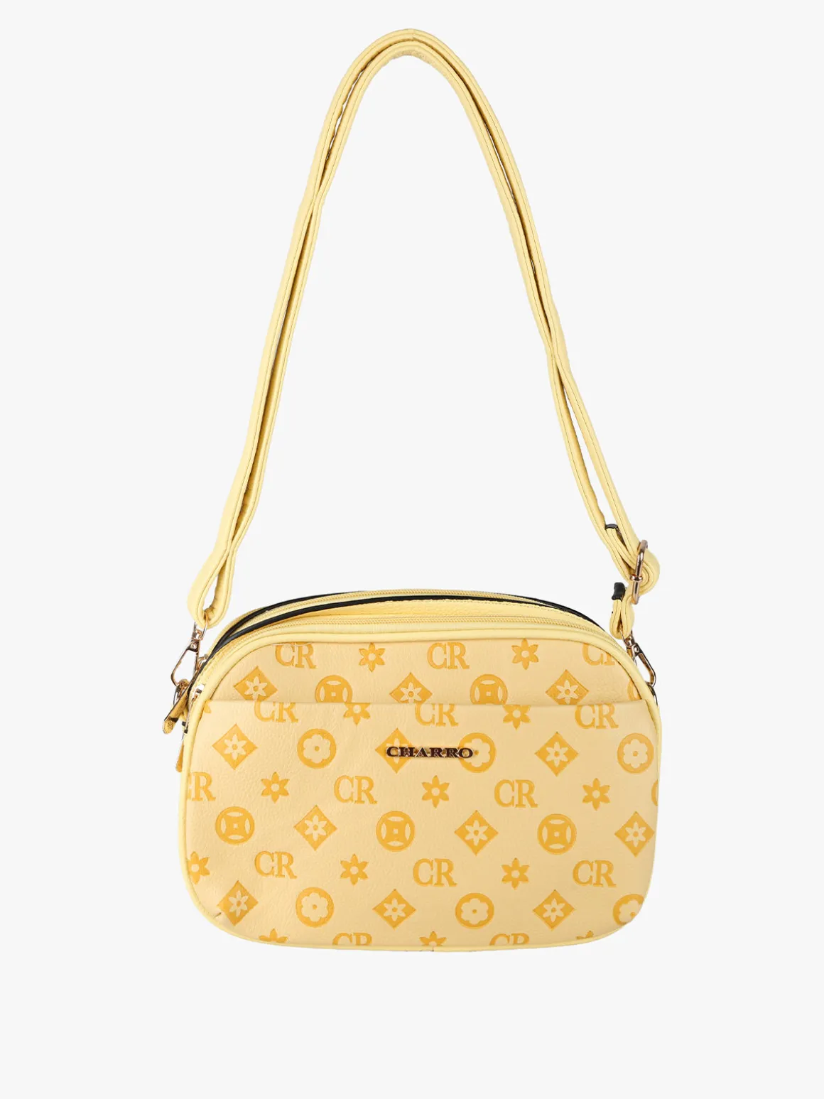 Charro Borsa a tracolla da donna con logo - giallo