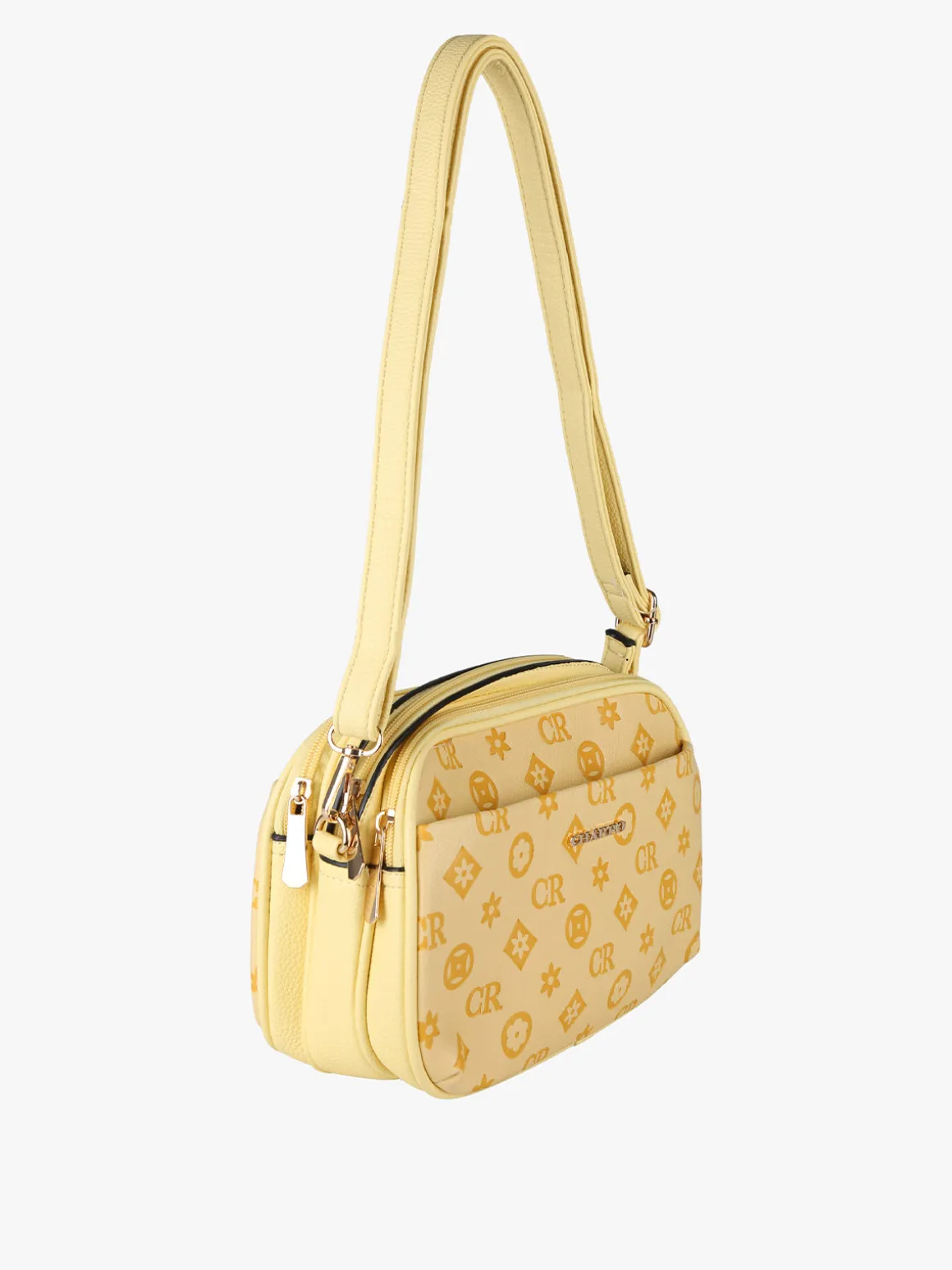 Charro Borsa a tracolla da donna con logo - giallo