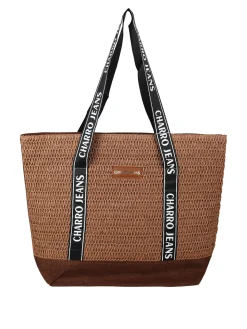 Charro Borsa da mare in paglia