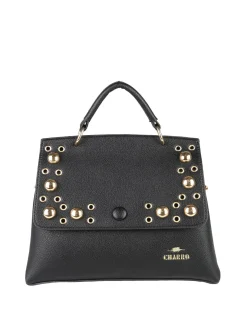 Charro Borsa frame con tracolla e borchie - rosso