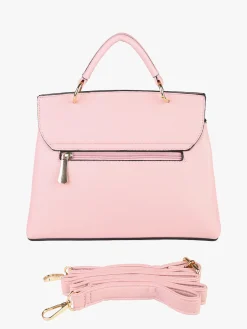 Charro Borsa frame con tracolla e borchie - rosa