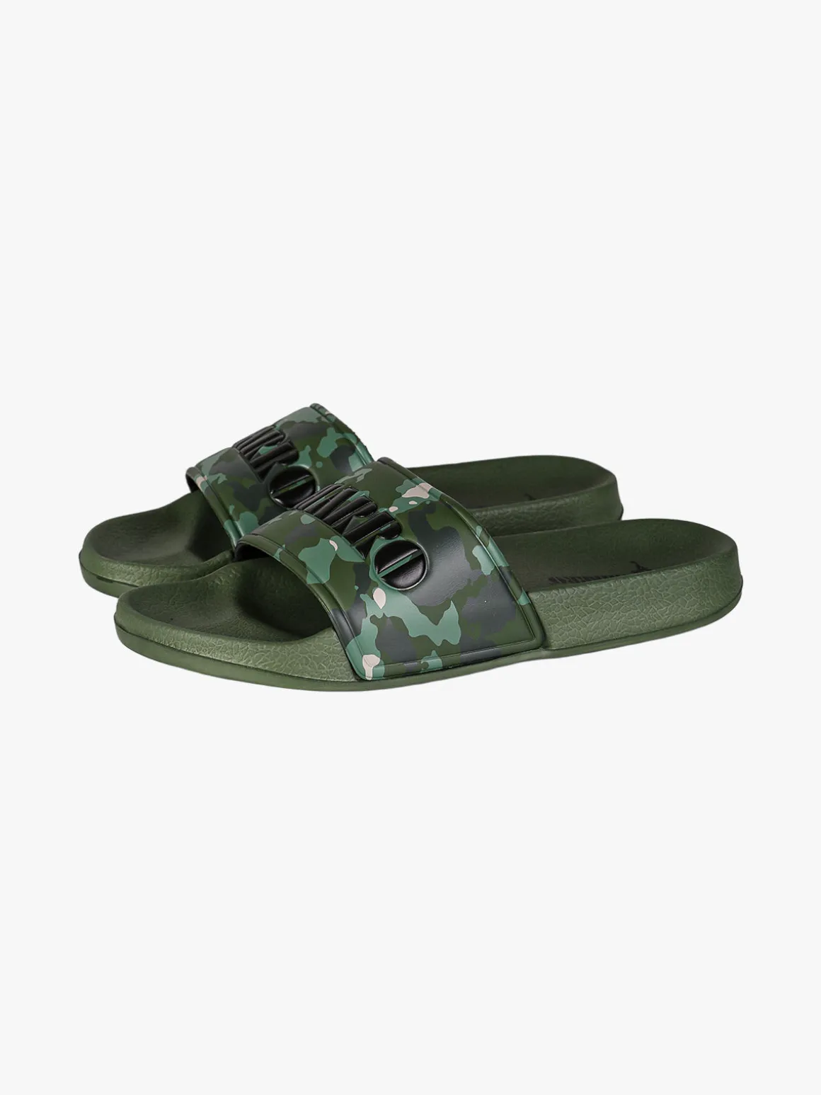 Charro Ciabatte donna militari in gomma con fasica larga - verde