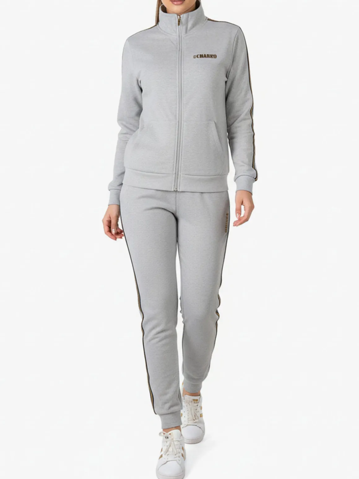 Charro Completo tuta da donna 2 pezzi full zip - grigio