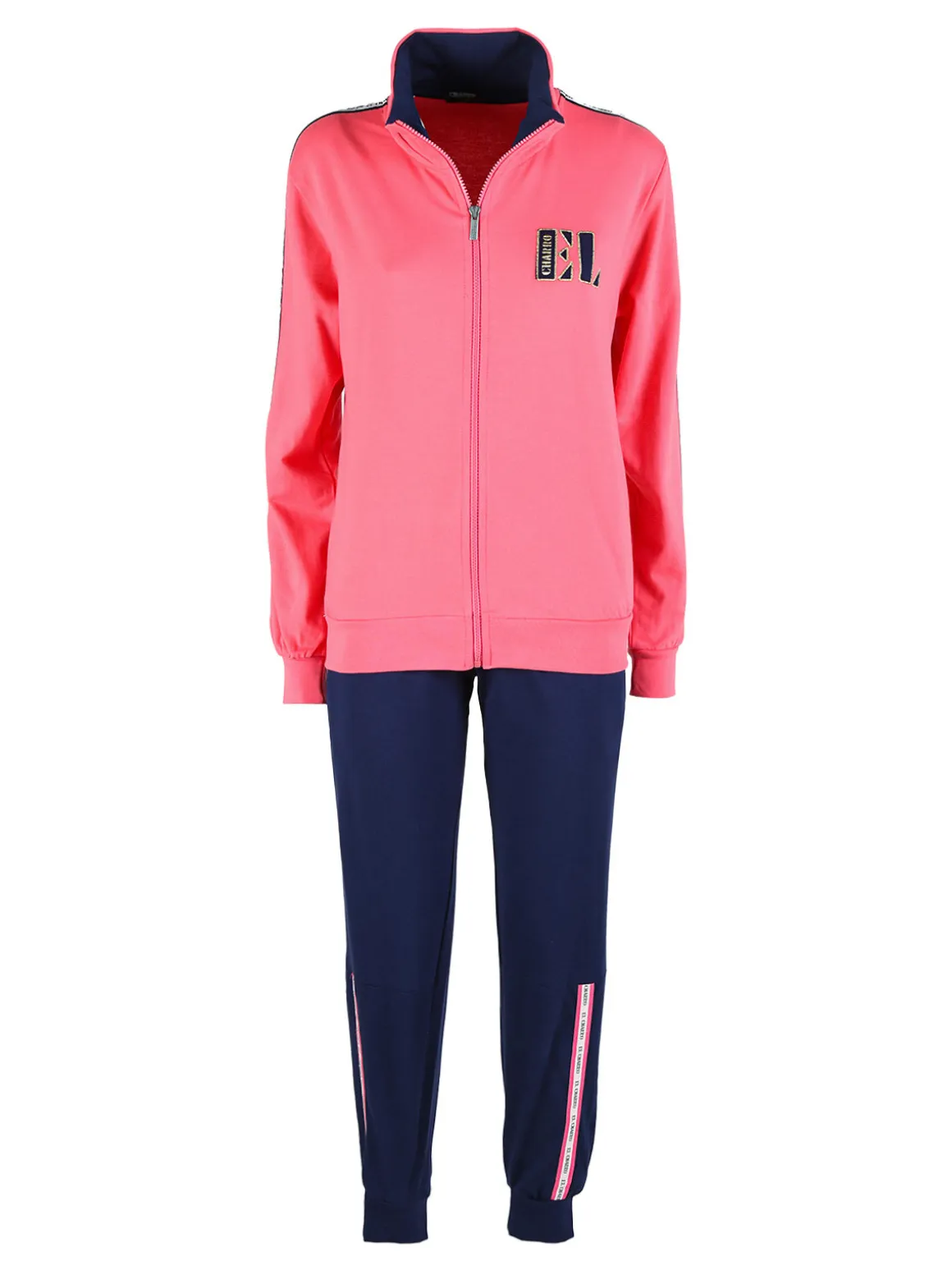 Charro Completo tuta da donna due pezzi in cotone con zip intera