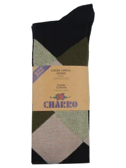 Charro Confezione da 3 paia di calze lunghe uomo