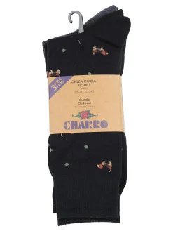 Charro Confezione da 3 paia di calze corte uomo