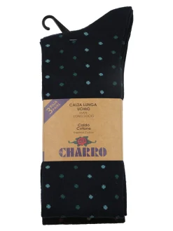 Charro Confezione da 3 paia di calze lunghe uomo