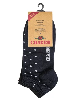 Charro Confezione da 3 paia di calze corte da donna a pois