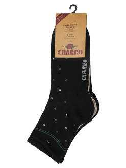 Charro Confezione da 3 paia di calze corte da donna in caldo cotone