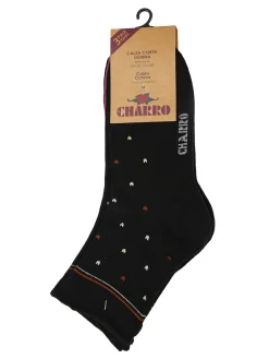 Charro Confezione da 3 paia di calze corte da donna in caldo cotone