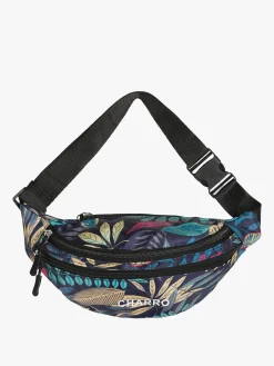 Charro Marsupio floreale in nylon - blu
