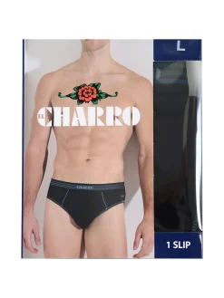 Charro Slip uomo in cotone - nero