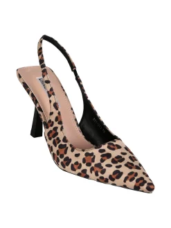 Chiara Foscari Slingback donna animalier con cinturino alla caviglia