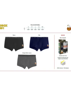 Chill Duck Confezione da 3 boxer da uomo in cotone con stampe disegni