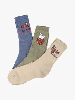 Chill Duck Confezione da 3 paia di calze unisex tennis con disegni