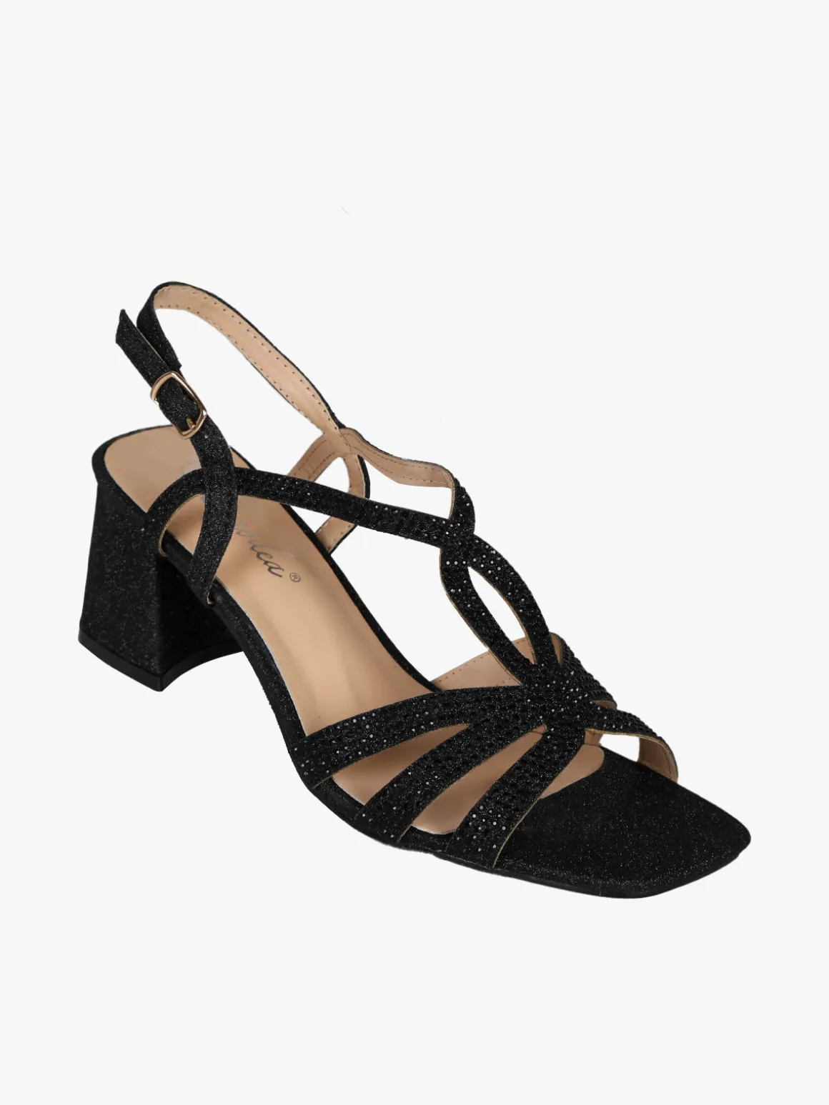 Ciaodea Sandali da donna con glitter e strass
