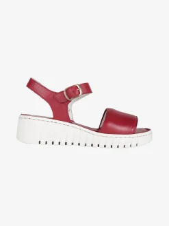Cinzia Sandali in pelle donna con zeppa