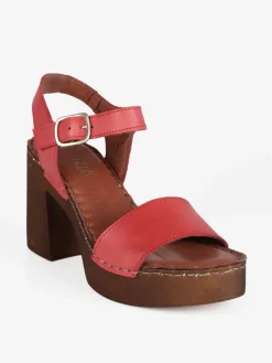 Cinzia Sandali in pelle donna con tacco