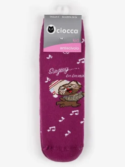 Ciocca Calze antiscivolo da bambina con stampe