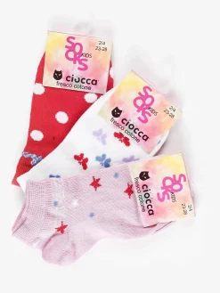 Ciocca Calze corte bambina Confezione 3 paia
