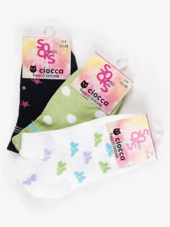 Ciocca Calze corte bambina Confezione 3 paia