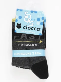 Ciocca Calze corte con stampe 3 pezzi