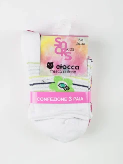 Ciocca Calze corte da bambina. Confezione da 3 paia