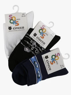 Ciocca Calze corte da bambina 3 paia