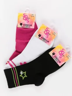 Ciocca Calze corte da bambina in cotone