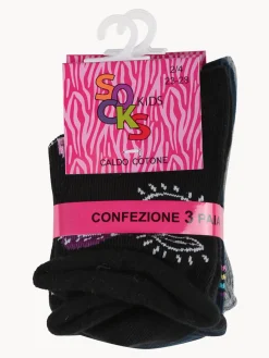 Ciocca Calze corte da bambina confezione da 3 paia