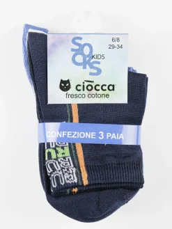 Ciocca Calze corte da bambino. Confezione da 3 paia