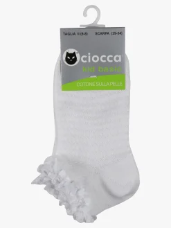 Ciocca Calze da bambina con pizzo in cotone