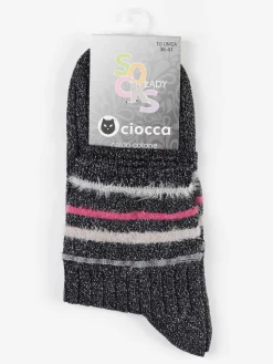 Ciocca Calze donna lurex in caldo cotone